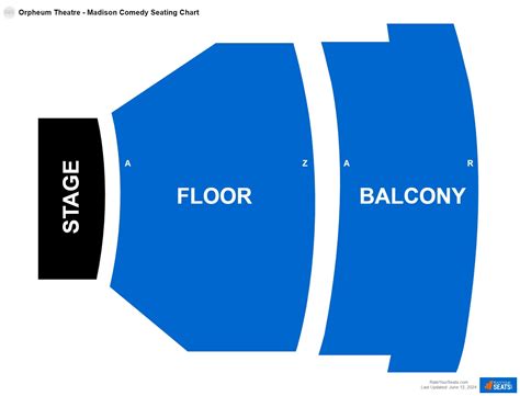 Orpheum Seating Chart Madison Wi