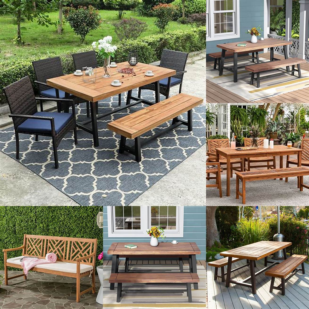 Outdoor Benches and Tables