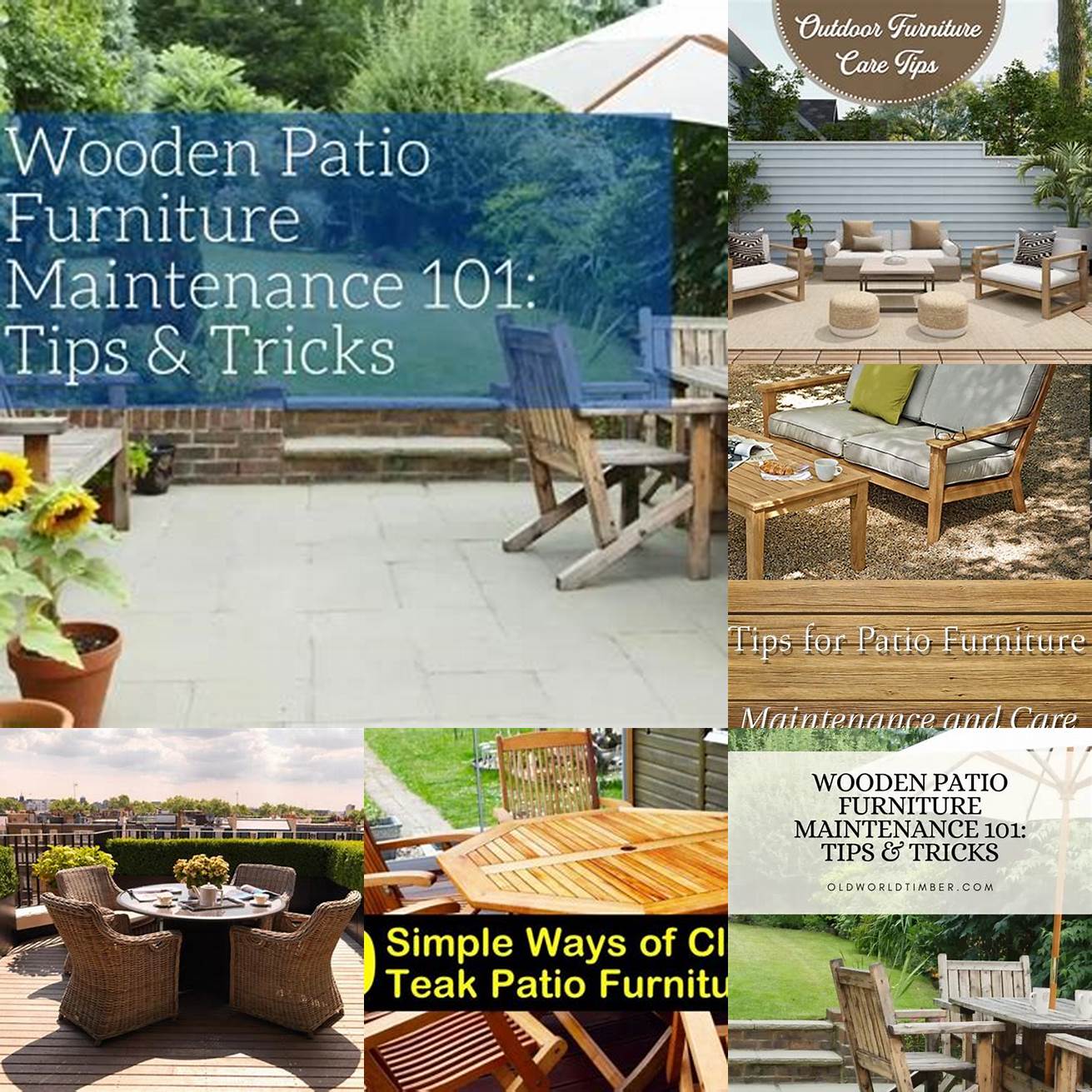 Outdoor Furniture Maintenance Tips