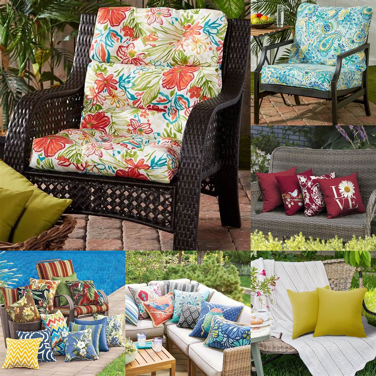 Outdoor Pillows and Cushions