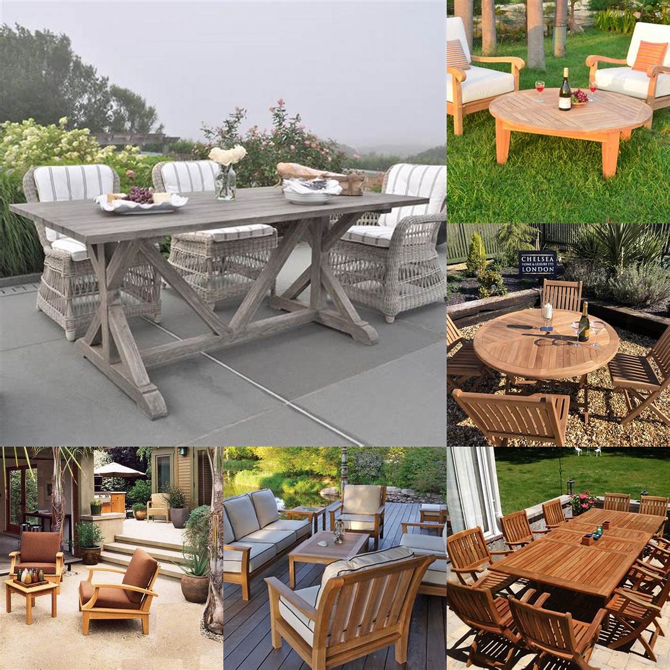 Outdoor Space with Provence Teak Furniture