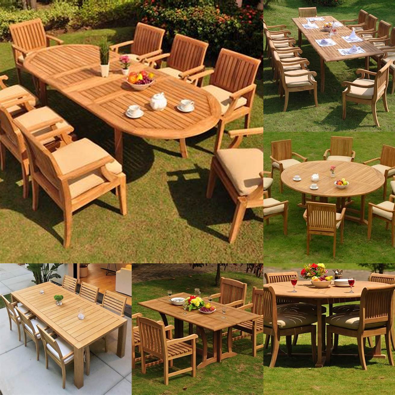 Outdoor Teak Dining Tables