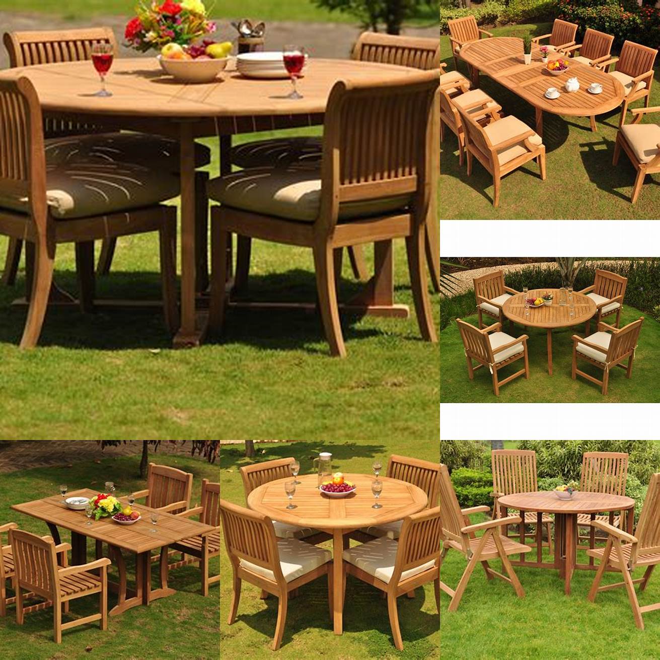 Outdoor Teak Table and Chairs