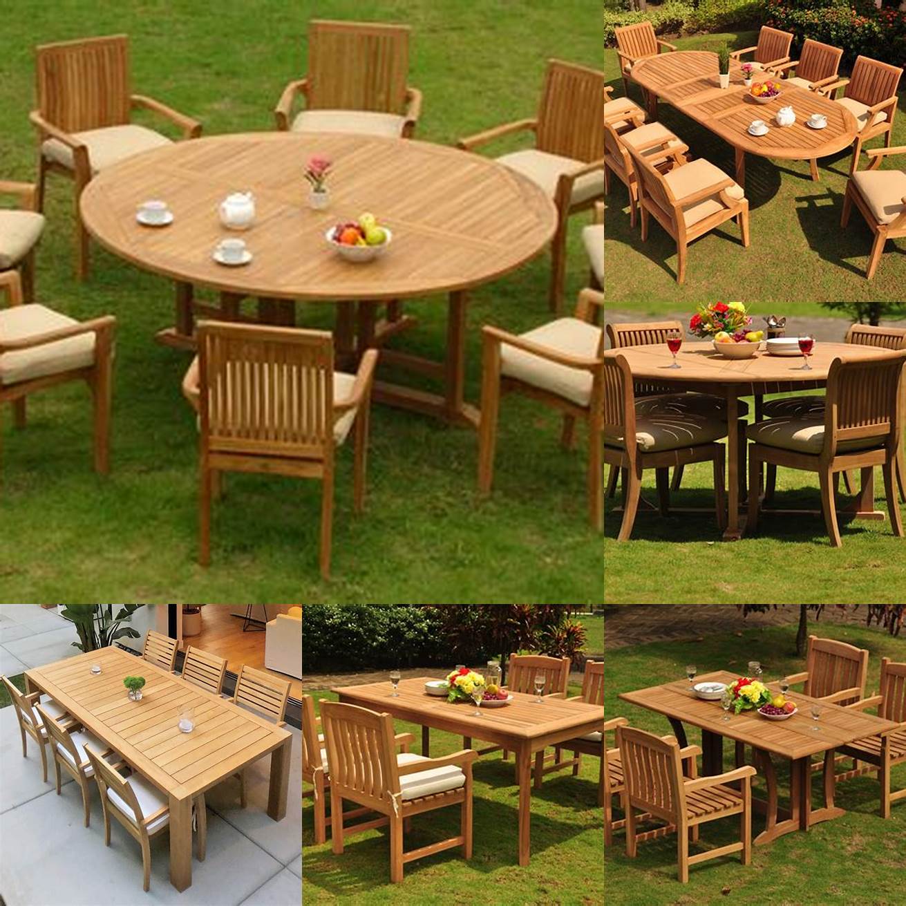 Outdoor Teak Wood Dining Table