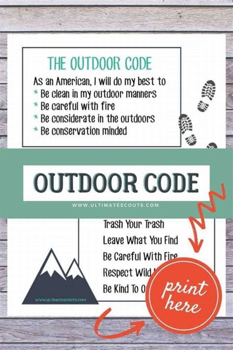 Outdoor Code Printable