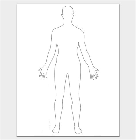 Outline Of Body Printable