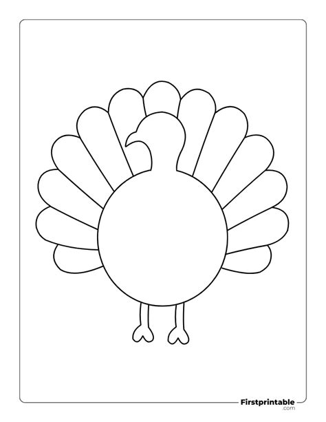 Outline Turkey Printable