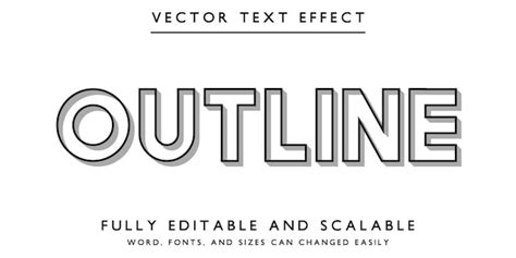 Outline effect to text