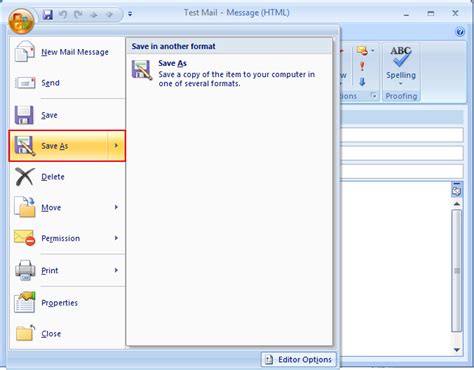 Outlook Save Email As Template