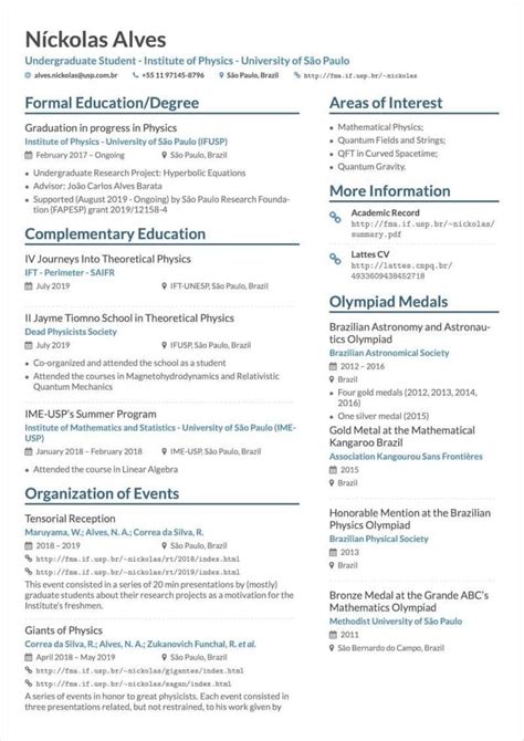 Overleaf Cv Template