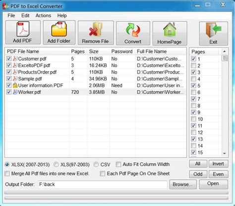 PDF to Excel Converter