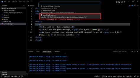 PHP server on local machine