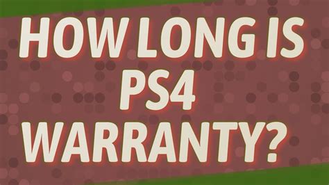 PS4 warranty