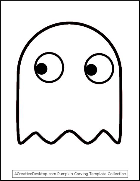 Pac Man Ghost Eye Template