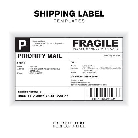 Package Label Template