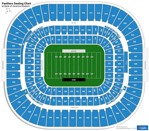 Panthers Stadium Seating Chart With Seat Numbers