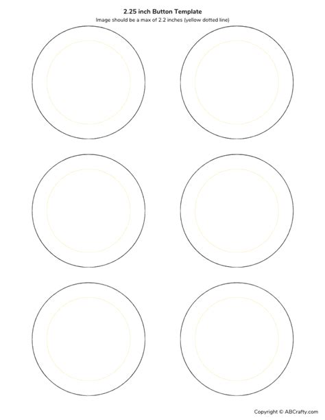 Paper Button Template