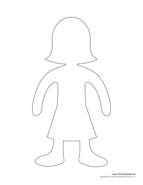 Paper Doll Blank Template