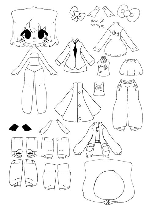 Paper Doll Template Diy