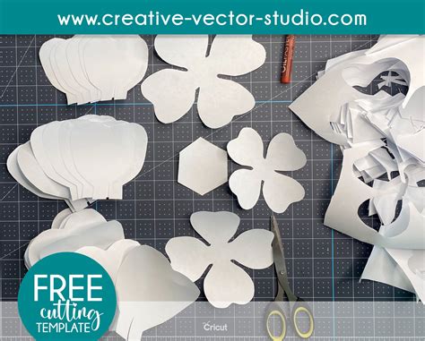Paper Flower Free Template