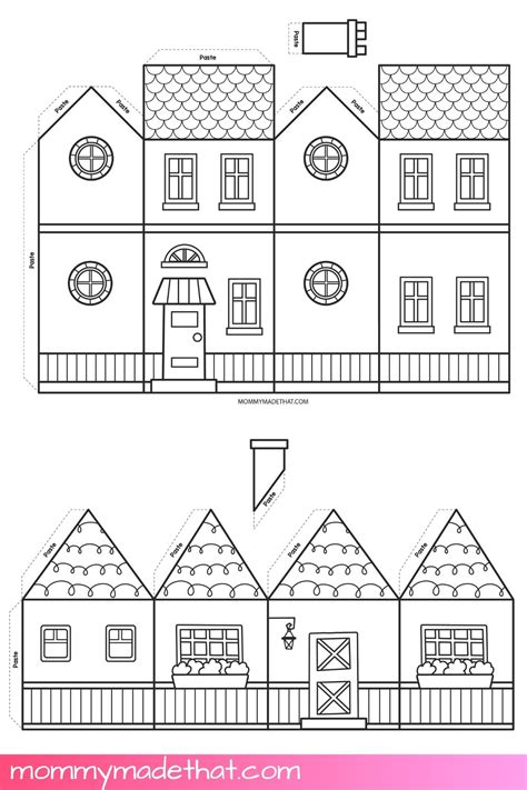 Paper House Printable Template