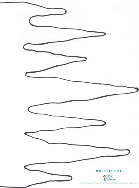 Paper Icicles Template