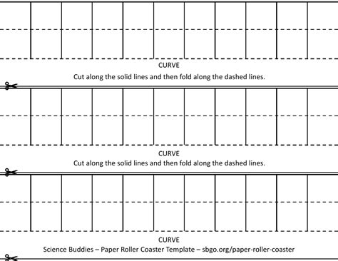 Paper Roller Coaster Template