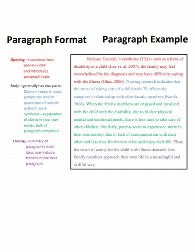 Paragraph Form Example