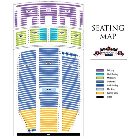 Paramount Seating Chart Denver