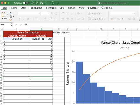 Pareto Excel Template