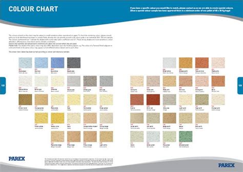 Parex Stucco Color Chart