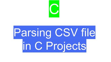 Parsing CSV files in C with header