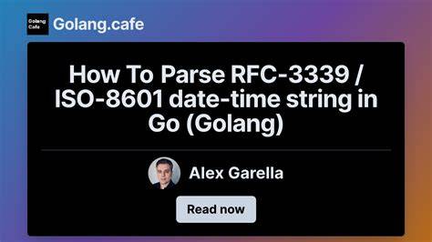 Parsing RFC-3339  ISO-8601 date-time string in Go