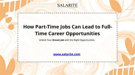 Part Time Career Opportunities