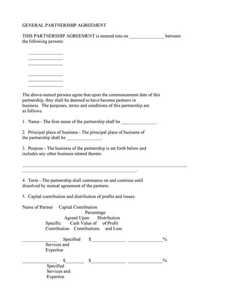 Partner Contract Template