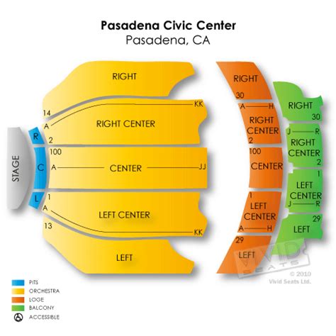 Pasadena Civic Seating Chart