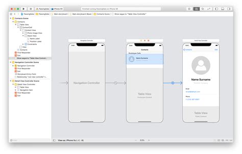 Passing data between view controllers