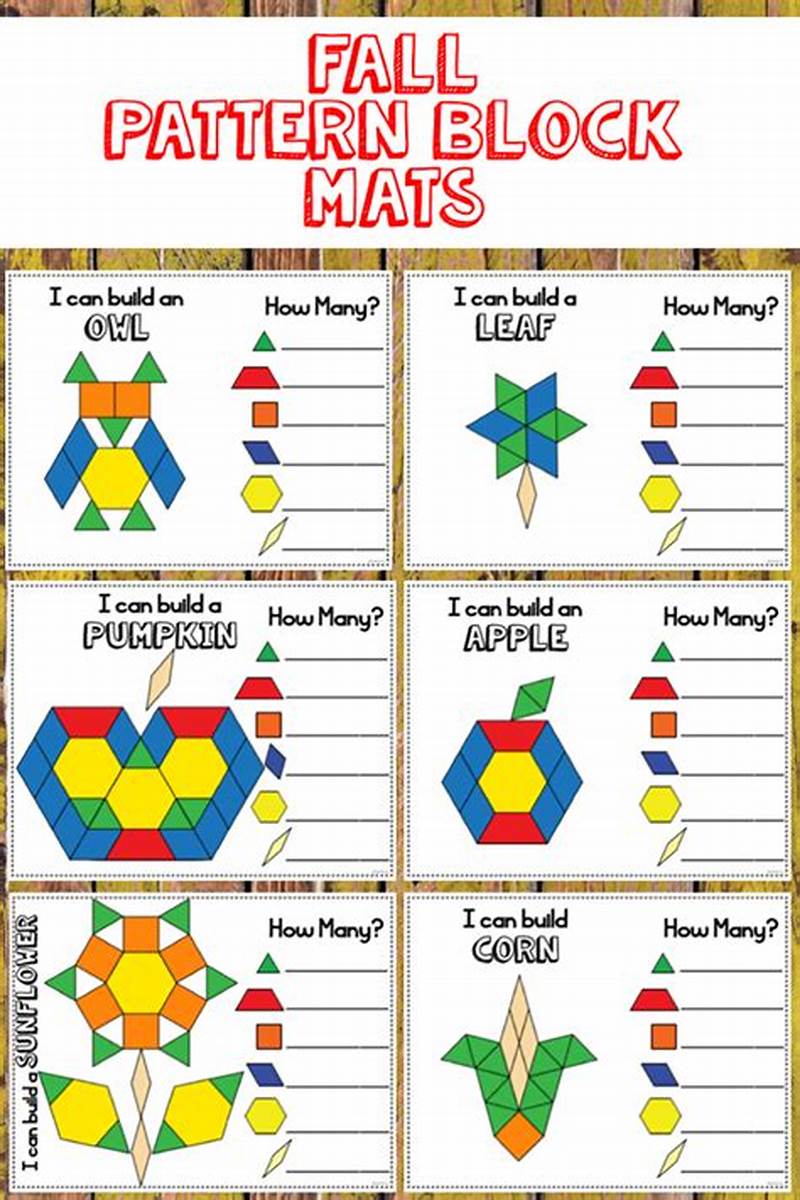 Pattern Block Patterns Worksheets