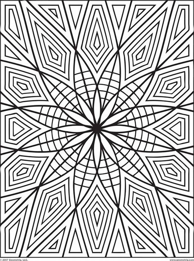 Pattern Colouring Sheets Printable