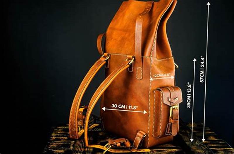 Pattern Leather Backpack