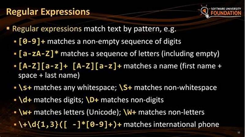 Pattern Matching In Regular Expression