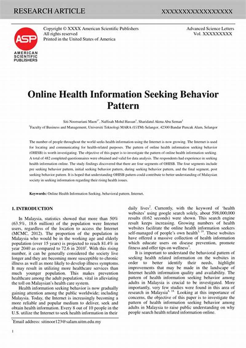 Pattern Seeking Behavior