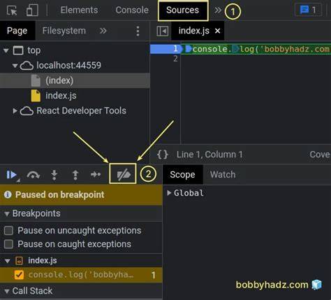 Paused in debugger in chrome