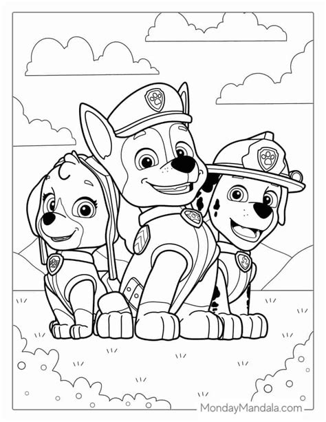 Paw Patrol Coloring Page Printable