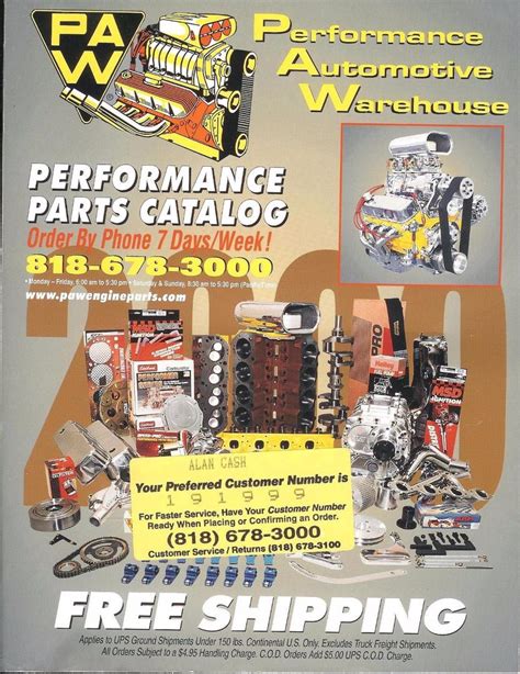 Paw Performance Automotive Warehouse Catalog