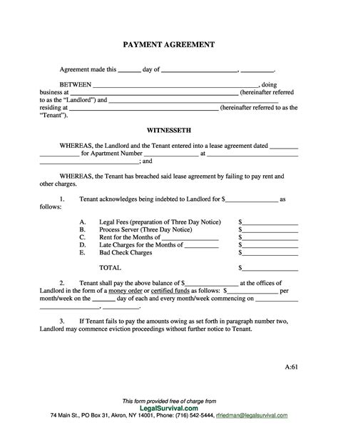 Pay Legal Template