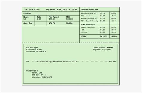 Paycheck Stub Templates For Microsoft Word