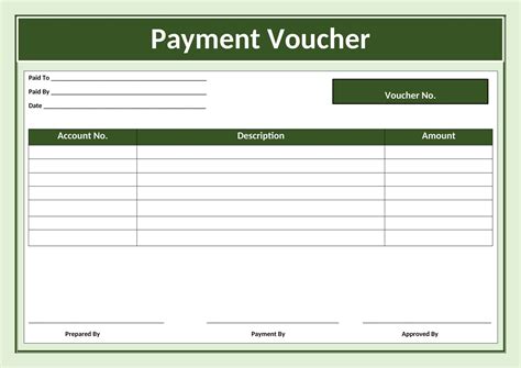 Payment Voucher Template Word