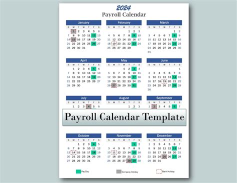 Payroll Calendar Template Excel Free