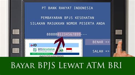 Pembayaran BPJS via ATM
